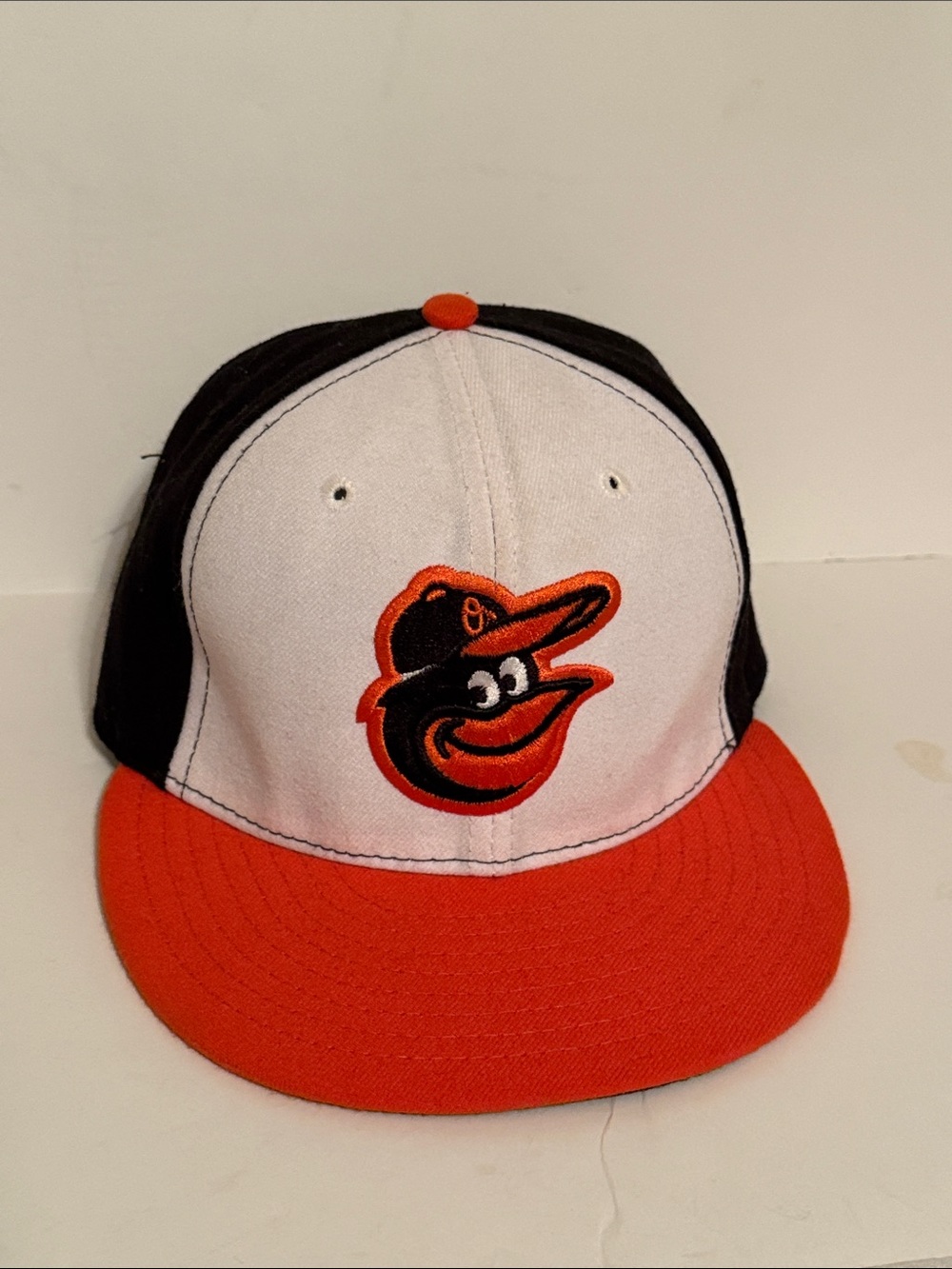 New Era Kids Black, White & Orange Baseball Hat